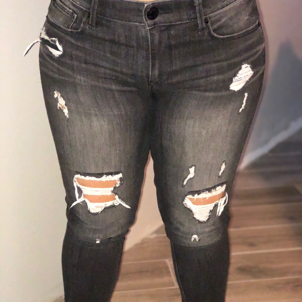 EXPRESS JEANS vintage black wash skinny jeans